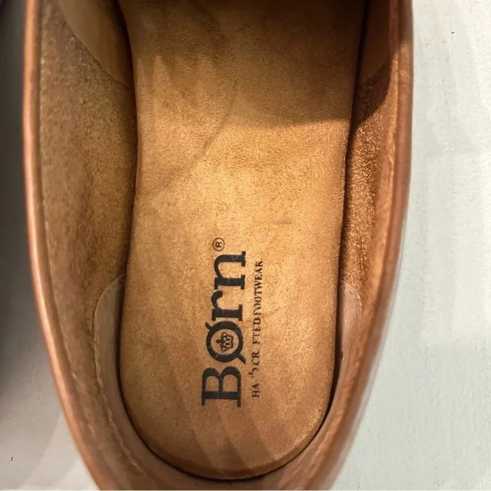 Born Brompton Men’s Brown Leather Slip-On Loafer Shoes Size 11.5 M GUC